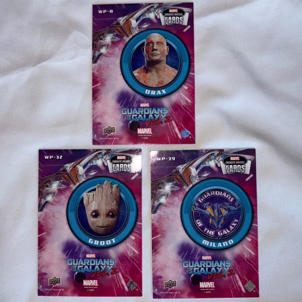 Marvel Guardians of the Galaxy Vol. 2 Character Cards Upper Deck